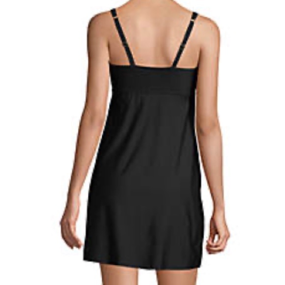 NWT Lands End Womens Black Swim Dress Bathing Suit SIZE 8 - Picture 2 of 10